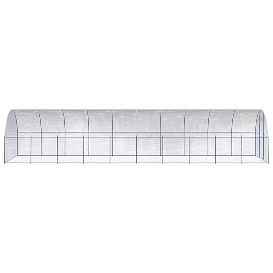 VidaXL Kippenren 3x10x2 m gegalvaniseerd staal