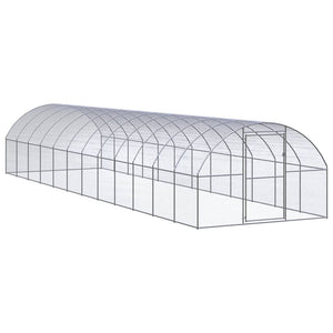 VidaXL Kippenren 3x12x2 m gegalvaniseerd staal