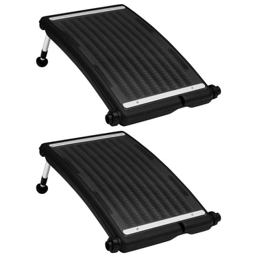 Vidaxl zwembadverwarmingspaneel solar 2 st gebogen 72,5x46 cm