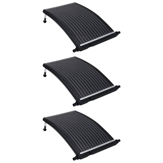 VidaXL Zwembadverwarmingspaneel solar 3 st gebogen 110x65 cm