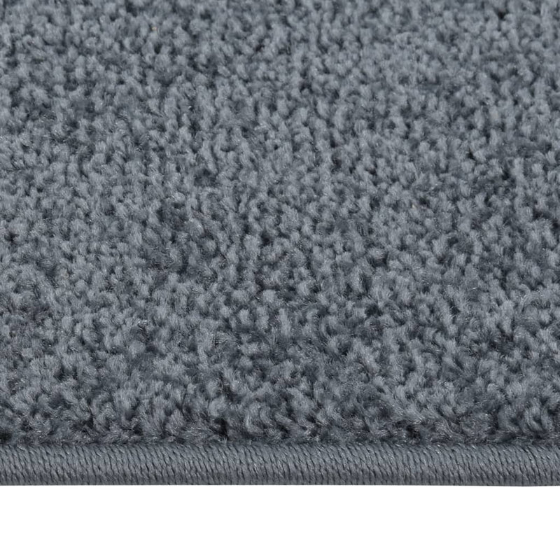 Load image into Gallery viewer, Vidaxl vloerkleed kortpolig 80x150 cm antracietkleurig
