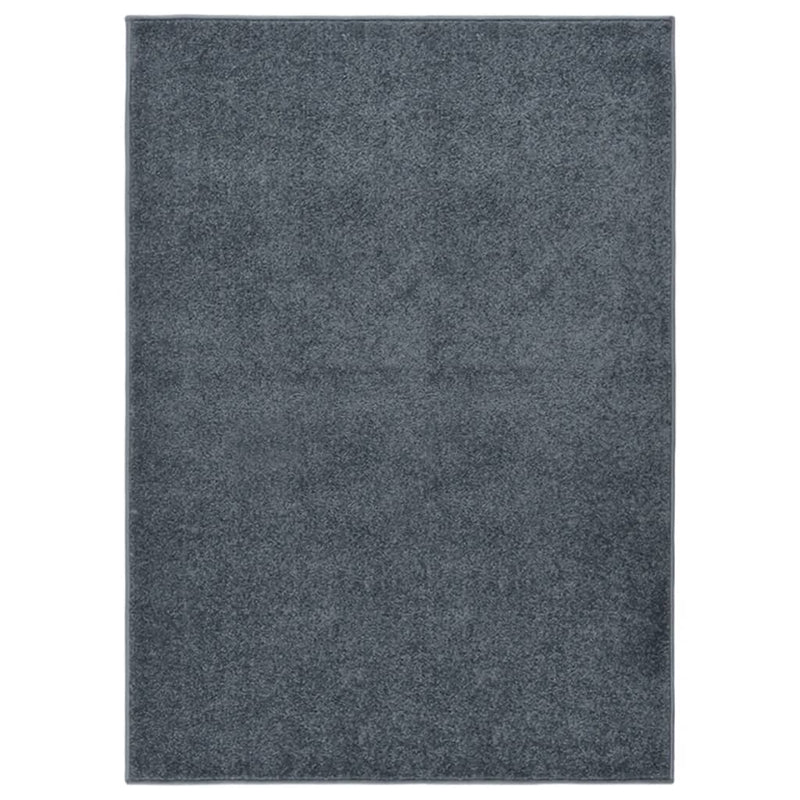 Load image into Gallery viewer, Vidaxl vloerkleed kortpolig 140x200 cm antracietkleurig
