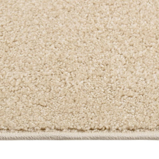 VidaXL Vloerkleed kortpolig 140x200 cm beige