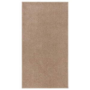 Vidaxl vloerkleed kortpolig 80x150 cm bruin
