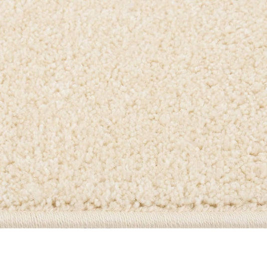 VidaXL Vloerkleed kortpolig 120x170 cm crèmekleurig