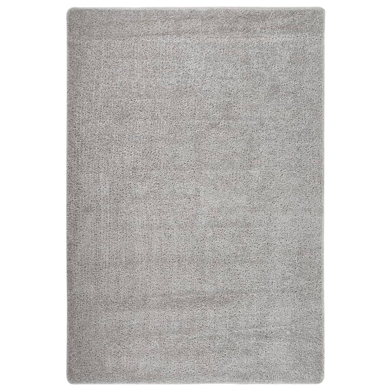 Load image into Gallery viewer, Vidaxl vloerkleed shaggy anti-slip 120x170 cm lichtgrijs
