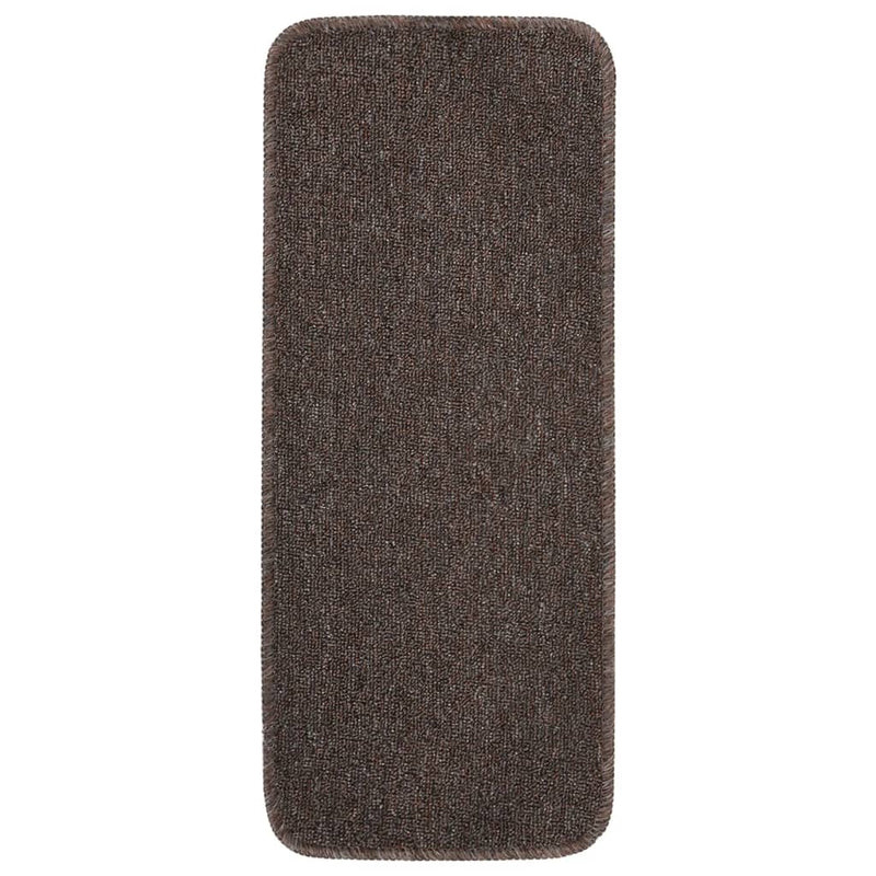Load image into Gallery viewer, Vidaxl trapmatten 15 st anti-slip rechthoekig 60x25 cm bruin
