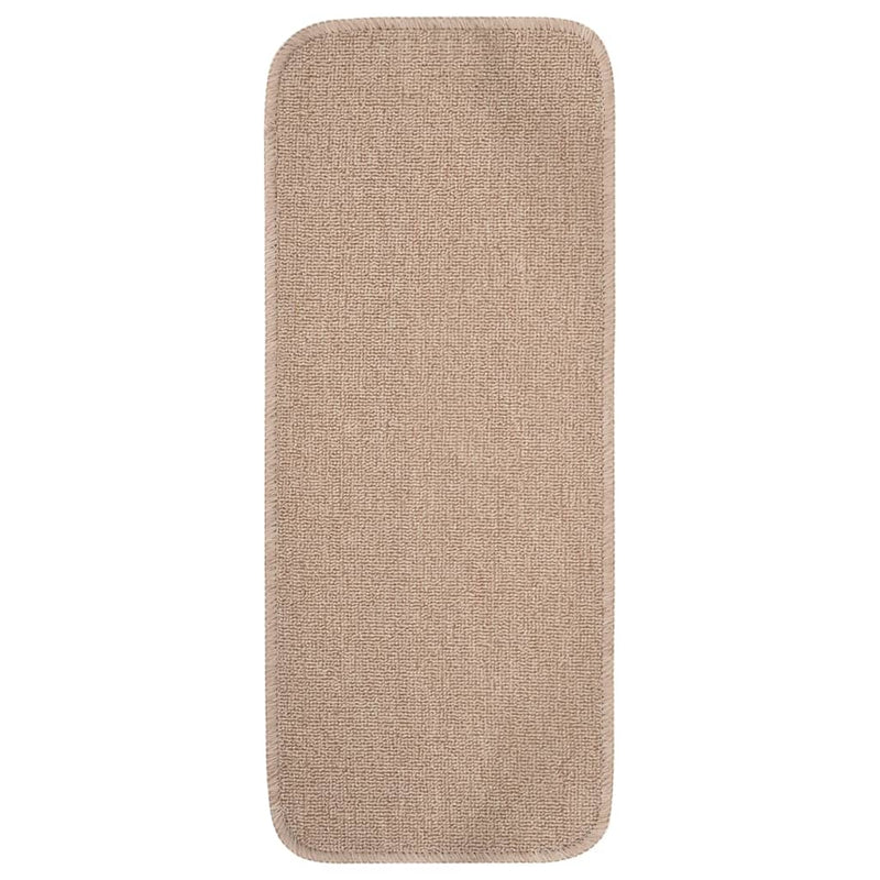 Load image into Gallery viewer, Vidaxl trapmatten 15 st anti-slip rechthoekig 60x25 cm beige
