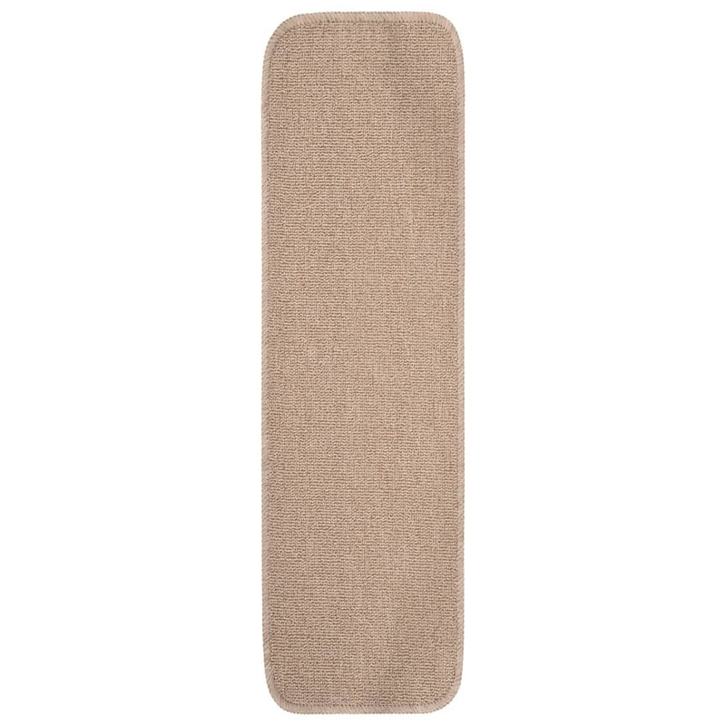 Load image into Gallery viewer, Vidaxl trapmatten 15 st anti-slip rechthoekig 75x20 cm beige
