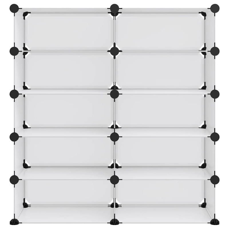 Load image into Gallery viewer, Vidaxl schoenenrek 84x32x88,5 cm polypropeen transparant
