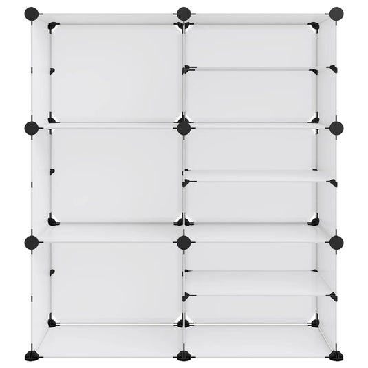 Vidaxl schoenenrek 84x31,5x93 cm polypropeen transparant