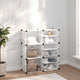 Vidaxl schoenenrek 84x31,5x93 cm polypropeen transparant