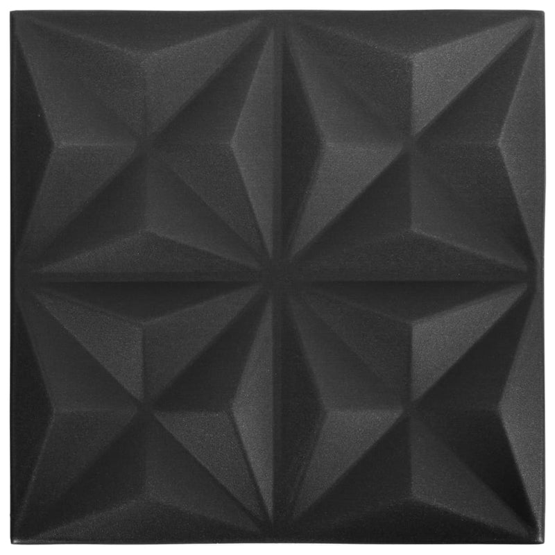 Load image into Gallery viewer, Vidaxl 24 st wandpanelen 3d origami 6 m² 50x50 cm zwart
