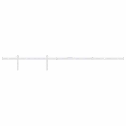 Vidaxl ophangset voor minischuifdeur 122 cm koolstofstaal wit