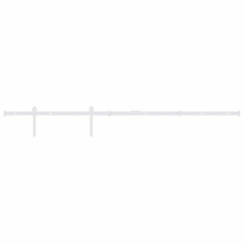 Load image into Gallery viewer, Vidaxl ophangset voor minischuifdeur 122 cm koolstofstaal wit
