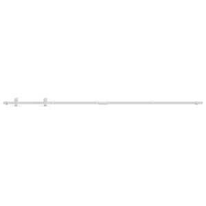 Vidaxl ophangset voor minischuifdeur 183 cm koolstofstaal wit