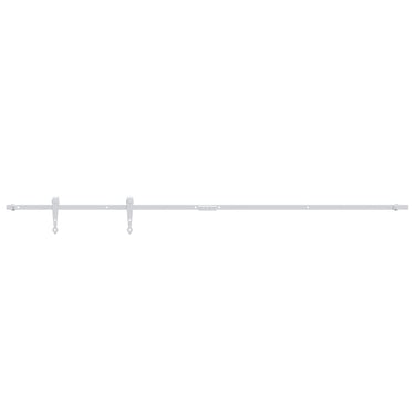 Vidaxl ophangset voor minischuifdeur 183 cm koolstofstaal wit