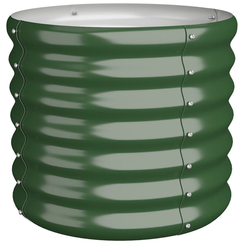 Load image into Gallery viewer, Vidaxl plantenbak 40x40x36 cm gegalvaniseerd staal groen
