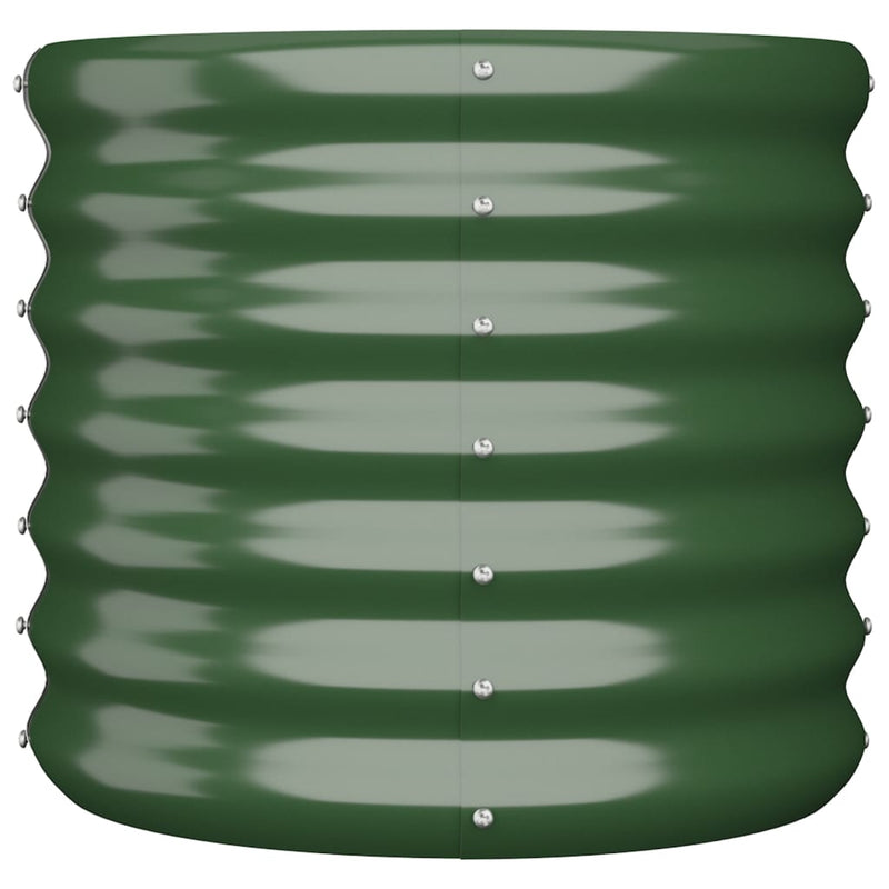 Load image into Gallery viewer, Vidaxl plantenbak 40x40x36 cm gegalvaniseerd staal groen

