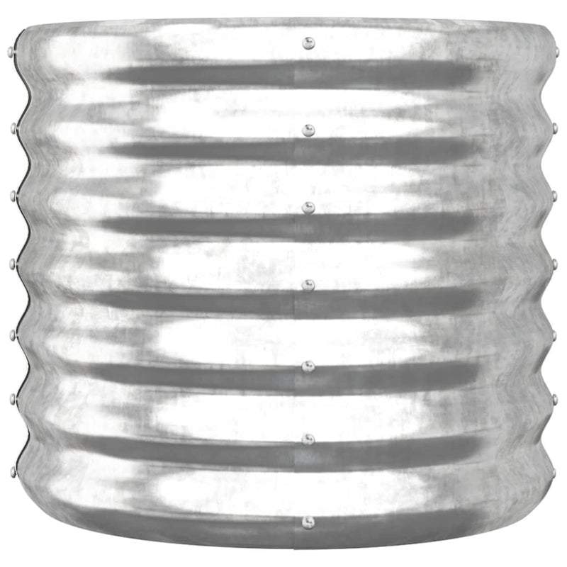 Load image into Gallery viewer, Vidaxl plantenbak 40x40x36 cm gegalvaniseerd staal zilverkleurig
