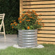 Vidaxl plantenbak 40x40x36 cm gegalvaniseerd staal zilverkleurig