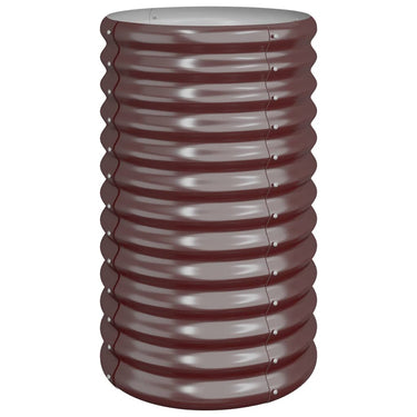 Vidaxl plantenbak 40x40x68 cm gegalvaniseerd staal bruin