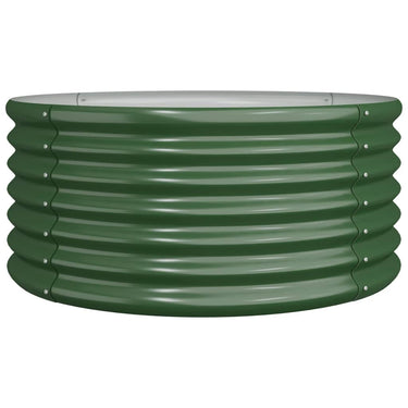 Vidaxl plantenbak 80x80x36 cm gegalvaniseerd staal groen
