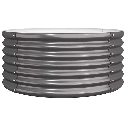 Vidaxl plantenbak 80x80x36 cm gegalvaniseerd staal antracietkleurig