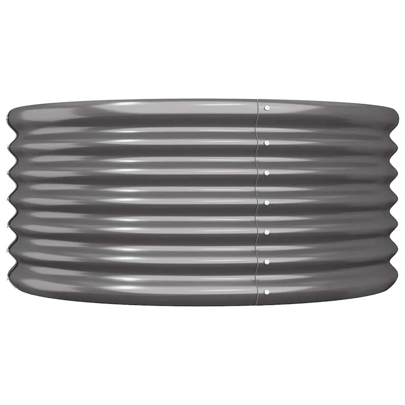 Load image into Gallery viewer, Vidaxl plantenbak 80x80x36 cm gegalvaniseerd staal antracietkleurig
