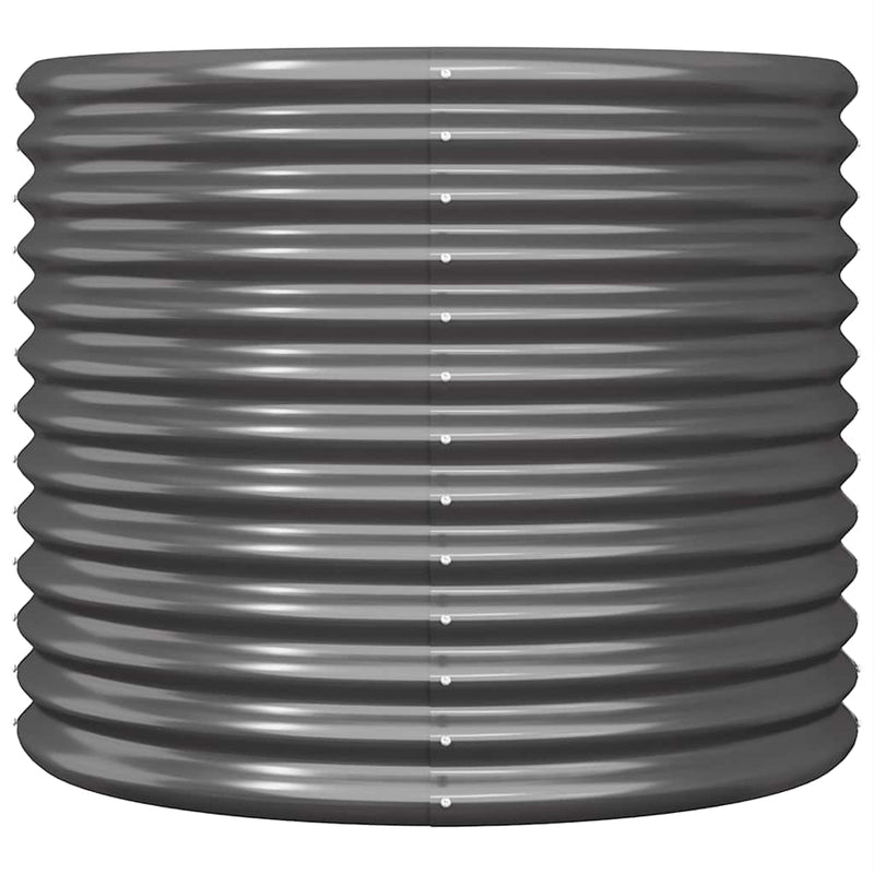 Load image into Gallery viewer, VidaXL Plantenbak 80x80x68 cm gepoedercoat staal antracietkleurig
