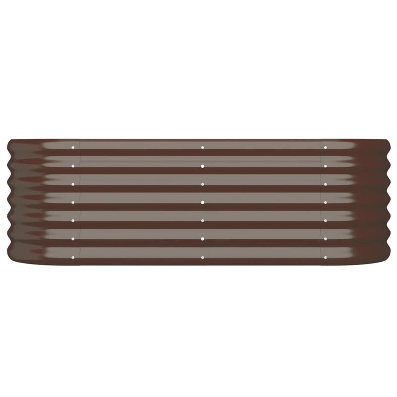 Load image into Gallery viewer, Vidaxl plantenbak 114x40x36 cm gegalvaniseerd staal bruin
