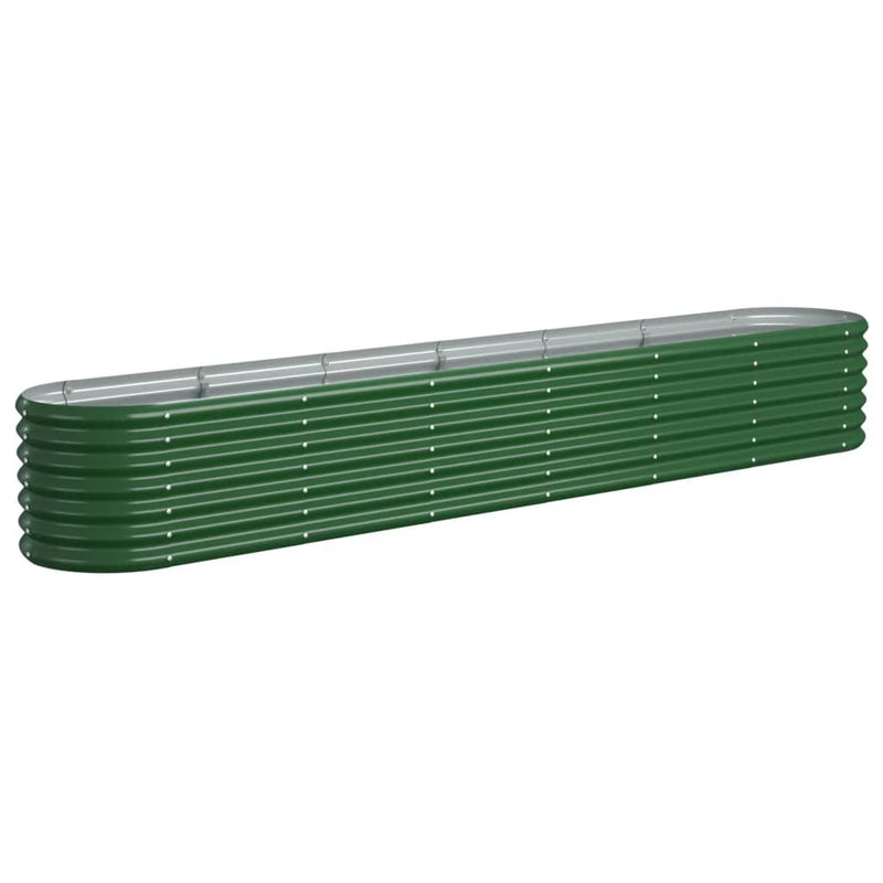 Load image into Gallery viewer, Vidaxl plantenbak 260x40x36 cm gegalvaniseerd staal groen

