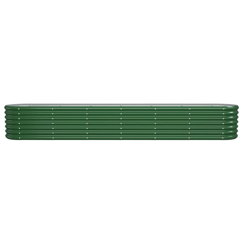 Load image into Gallery viewer, Vidaxl plantenbak 260x40x36 cm gegalvaniseerd staal groen
