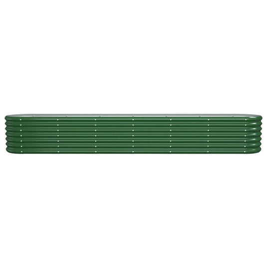 Vidaxl plantenbak 260x40x36 cm gegalvaniseerd staal groen