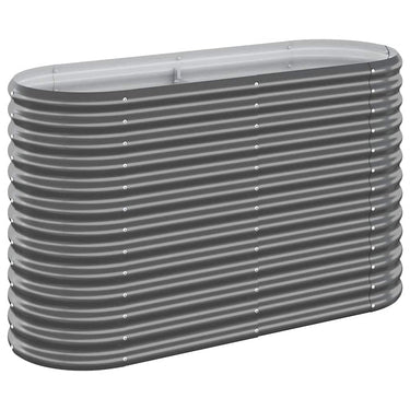 Vidaxl plantenbak 114x40x68 cm gegalvaniseerd staal antracietkleurig