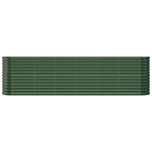 Vidaxl plantenbak 260x40x68 cm gegalvaniseerd staal groen