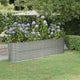 Vidaxl plantenbak 260x40x68 cm gegalvaniseerd staal zilverkleurig