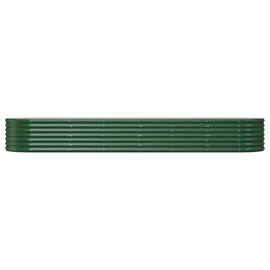 Vidaxl plantenbak 296x80x36 cm gegalvaniseerd staal groen