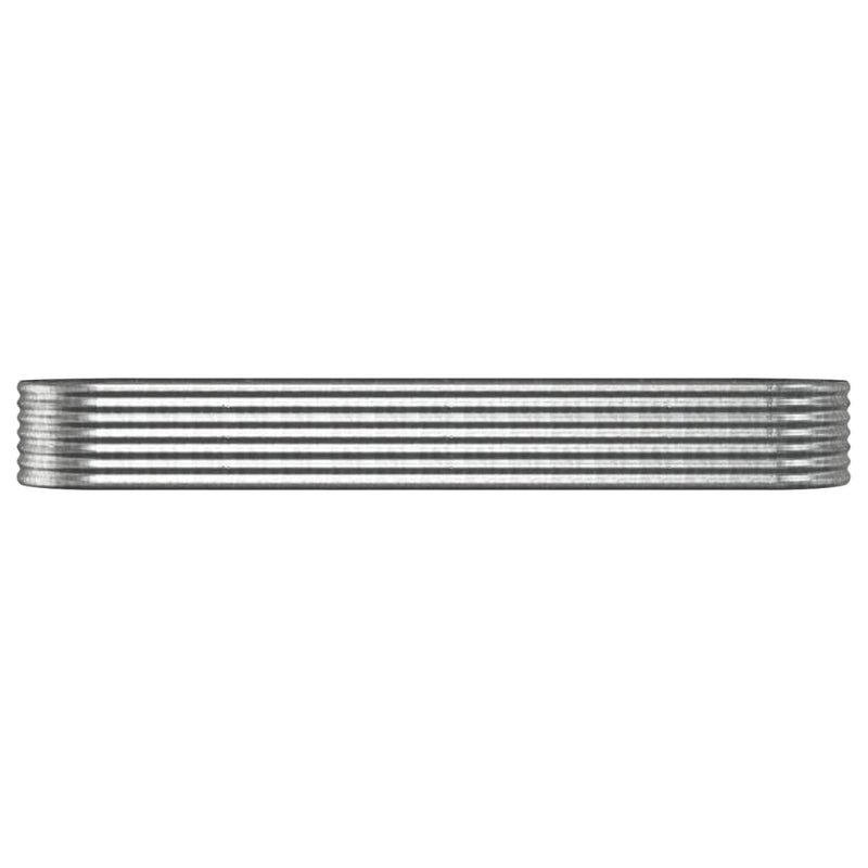 Load image into Gallery viewer, Vidaxl plantenbak 296x80x36 cm gegalvaniseerd staal zilverkleurig

