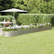 Vidaxl plantenbak 512x80x36 cm gegalvaniseerd staal zilverkleurig