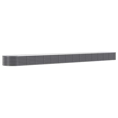 Vidaxl plantenbak 620x80x36 cm gegalvaniseerd staal antracietkleurig