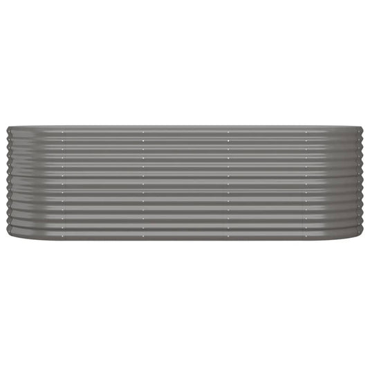 Vidaxl plantenbak 224x80x68 cm gegalvaniseerd staal grijs