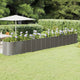 VidaXL Plantenbak 620x80x68 cm gepoedercoat staal grijs