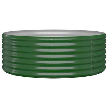 Vidaxl plantenbak 100x100x36 cm gegalvaniseerd staal groen