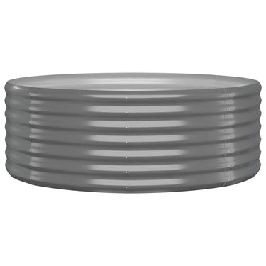 Vidaxl plantenbak 100x100x36 cm gegalvaniseerd staal grijs