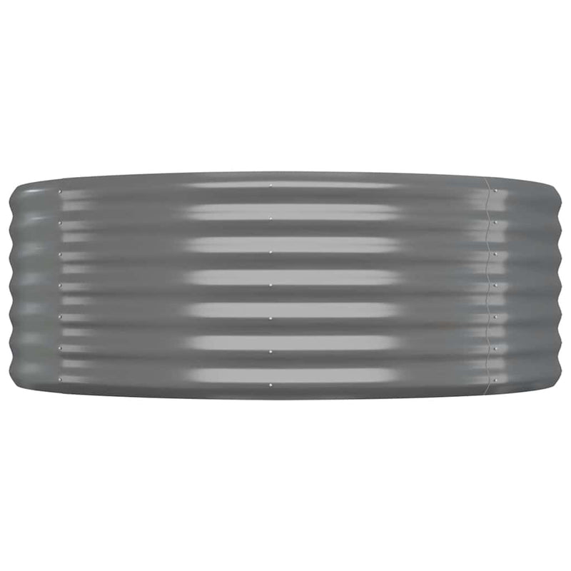 Load image into Gallery viewer, Vidaxl plantenbak 100x100x36 cm gegalvaniseerd staal grijs
