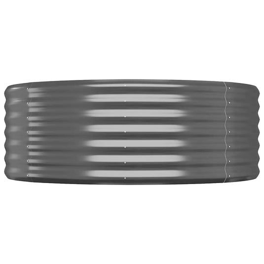 Vidaxl plantenbak 100x100x36 cm gegalvaniseerd staal antracietkleurig