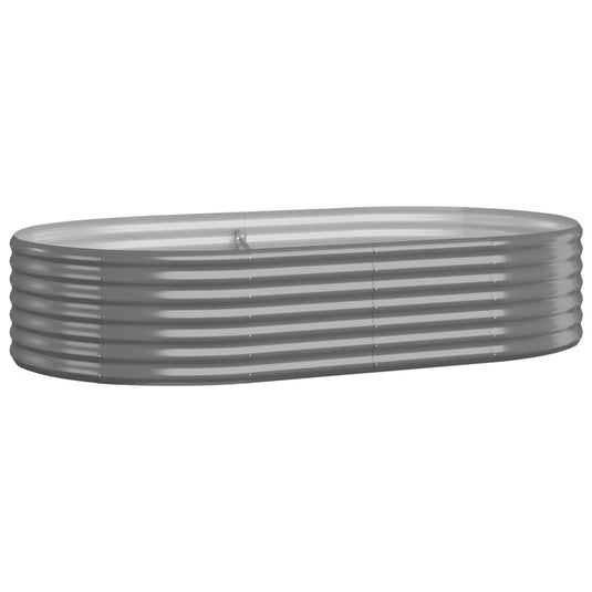 Vidaxl plantenbak 175x100x36 cm gegalvaniseerd staal grijs