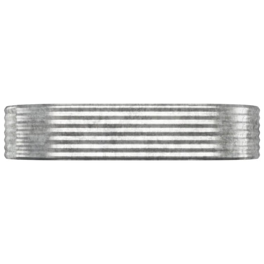 Vidaxl plantenbak 175x100x36 cm gegalvaniseerd staal zilverkleurig