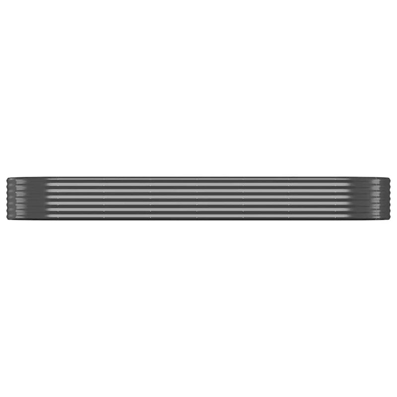 Load image into Gallery viewer, Vidaxl plantenbak 322x100x36 cm gepoedercoat staal antracietkleurig
